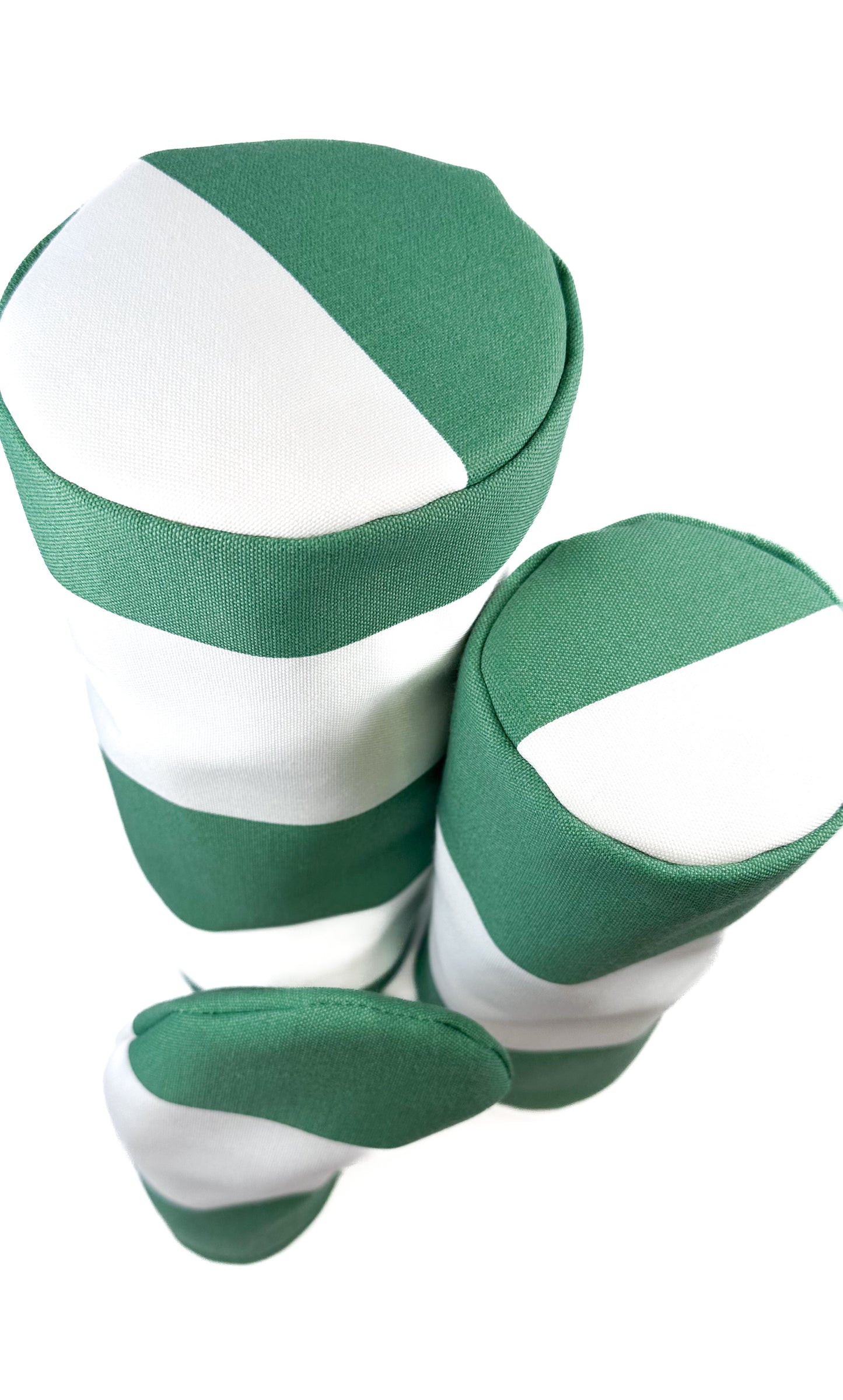 Green & White Stripe