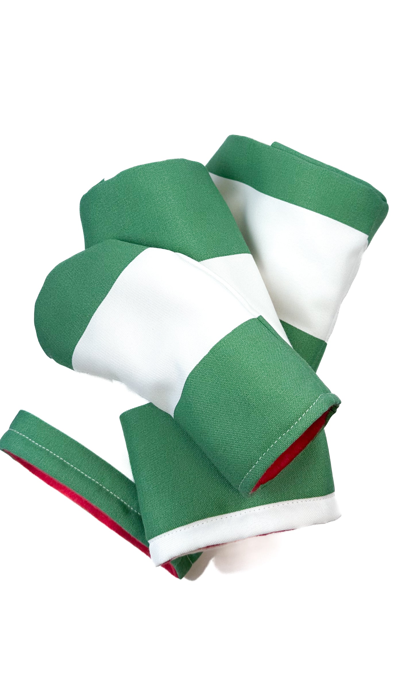Green & White Stripe