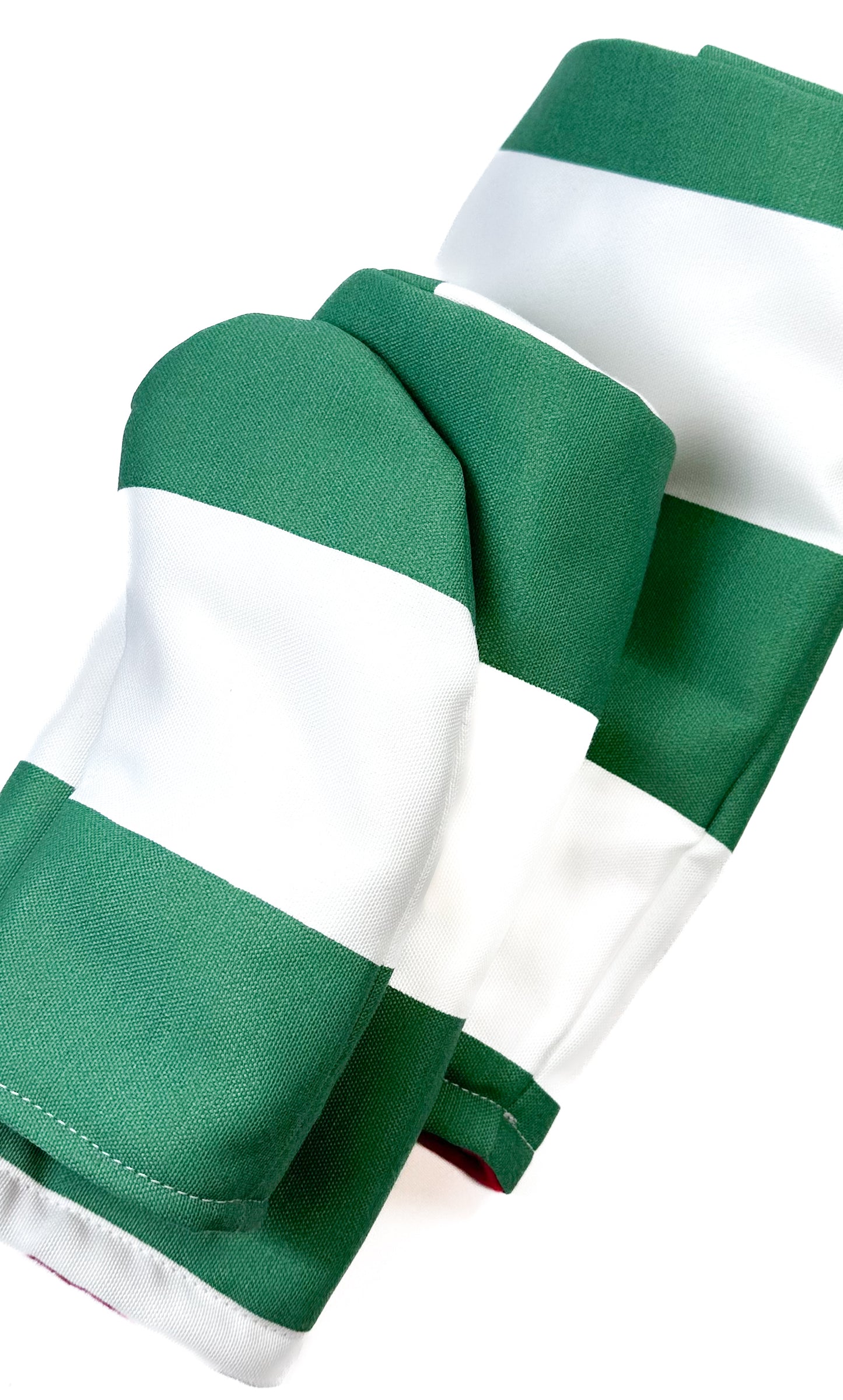 Green & White Stripe