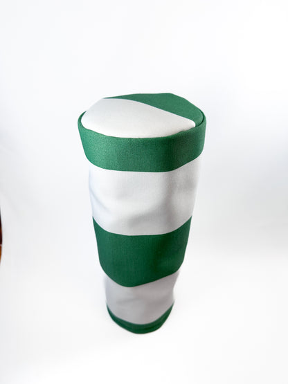 Green & White Stripe