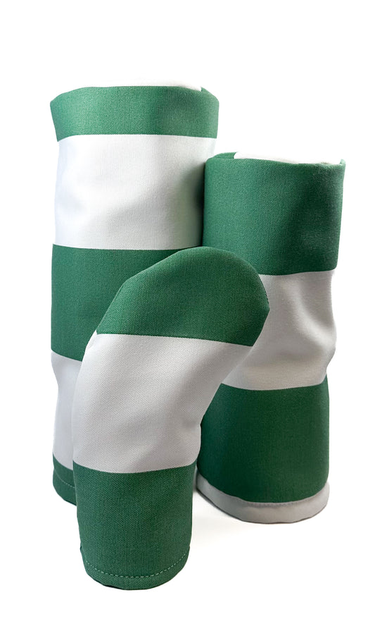 Green & White Stripe